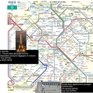 Eiffel Citea Access Dayroom Espace Sans Nuitee Et Partagee Chatillon Nuitee -- Repos Journee Ou Espace Travail 8-19h Proche Tour Eiffel Ou Usage Bureau A L'heure En Journee -- Nuitee Chatillon Avenue Paris